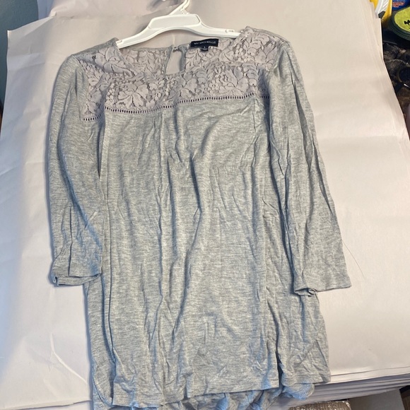 My Michele 3/4 sleeve gray shirt - Picture 1 of 5